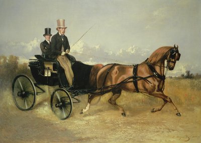 M. le Comte de M. dans son Cabriolet by Louis Robert Heyrault